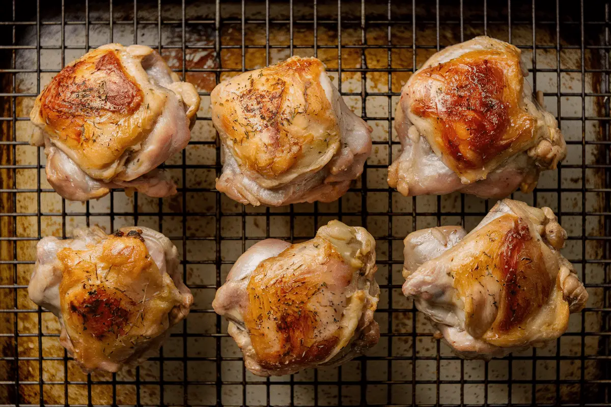 Crispy baked chicken thighs, a delicious option for keto chicken thigh recipes.